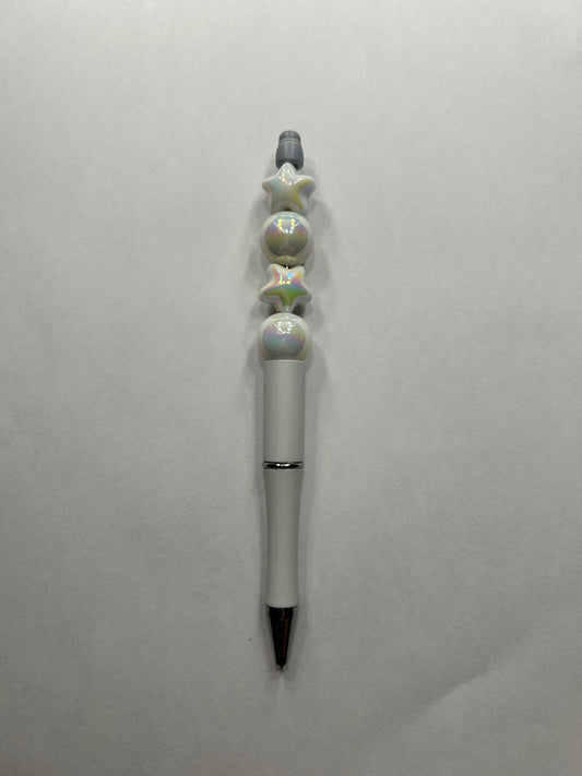 White Star Beadable Pen ~ Premade