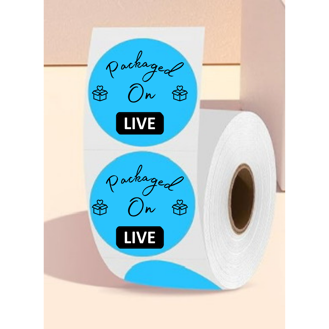 2 Inch Packaged On Live Sticker Rolls