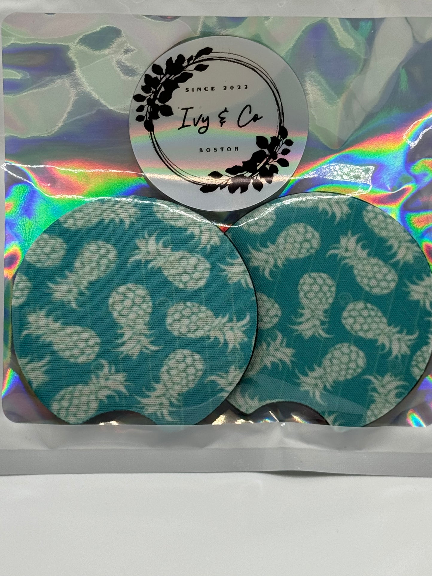 Pineapple Car Coaster ~ Premade