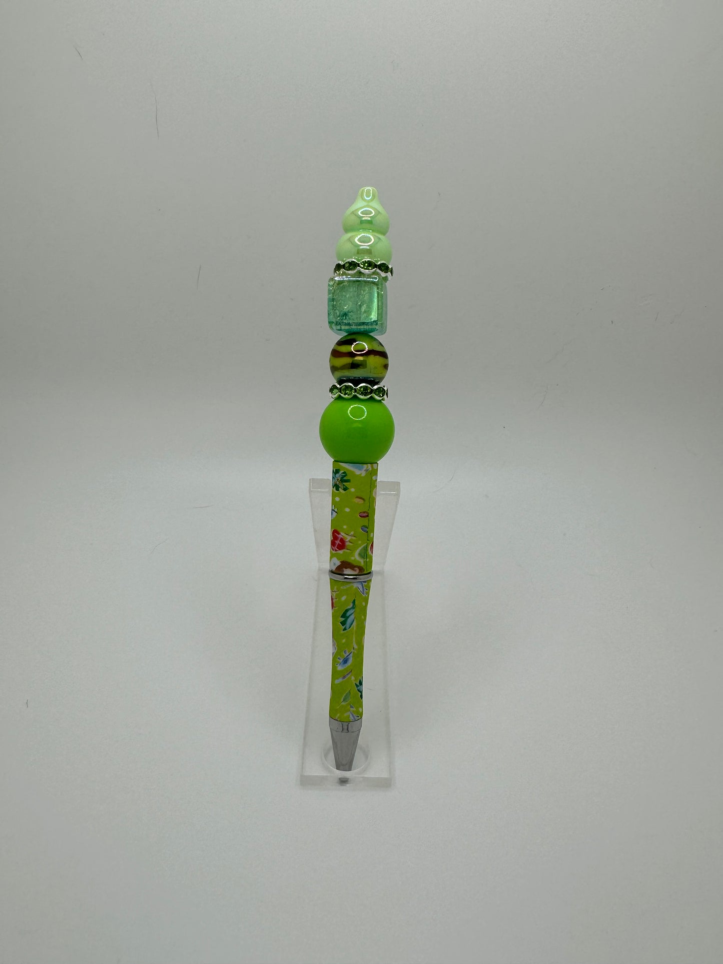 Green Medical Beadable Pen ~ Premade