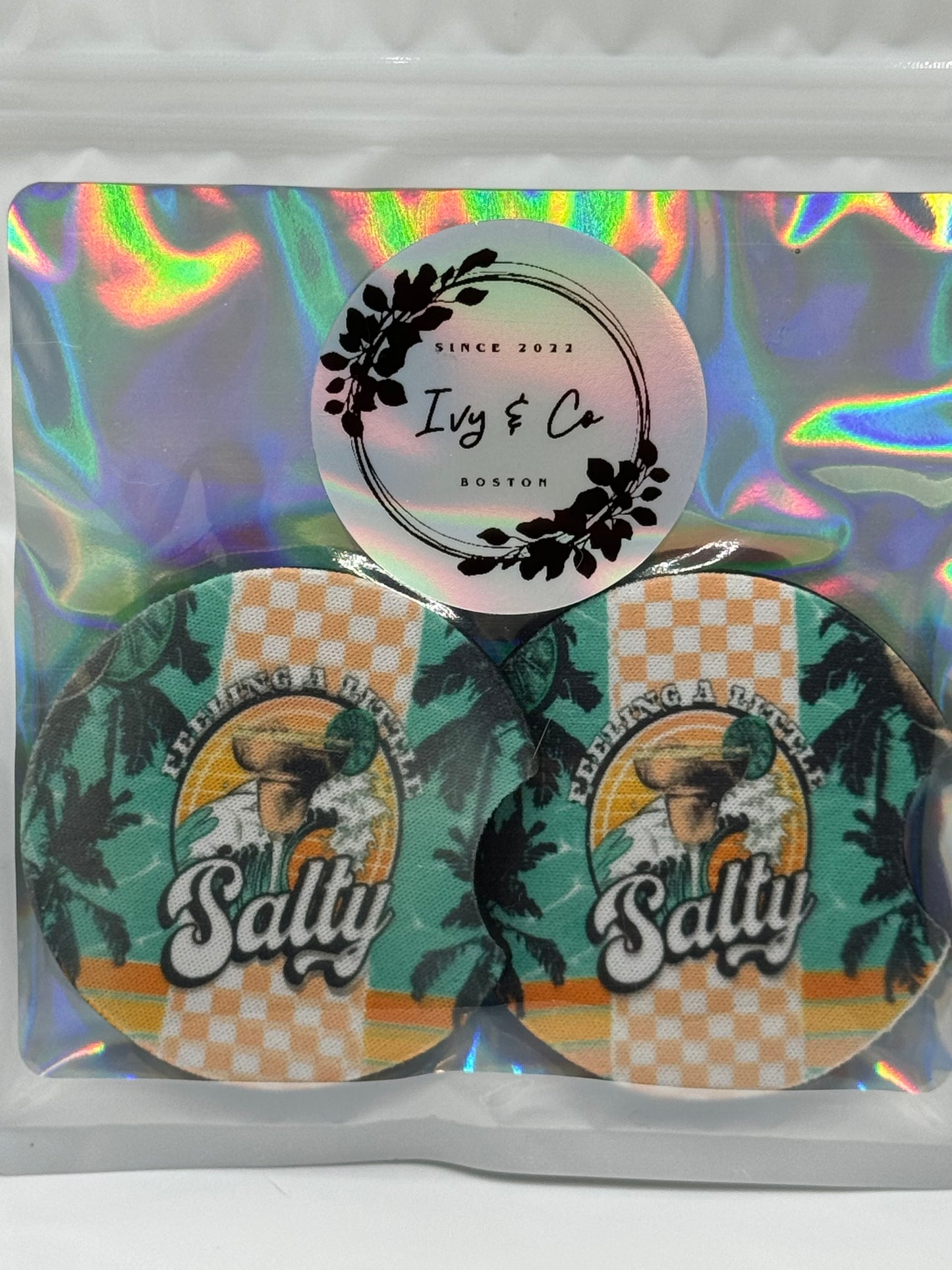 Feeling A Little Salty Car Coaster ~ Premade