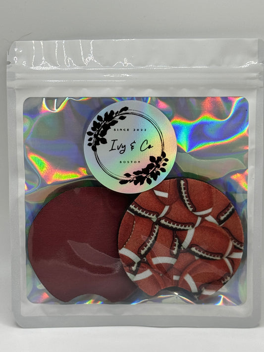 Football Mix Car Coasters ~ Premade