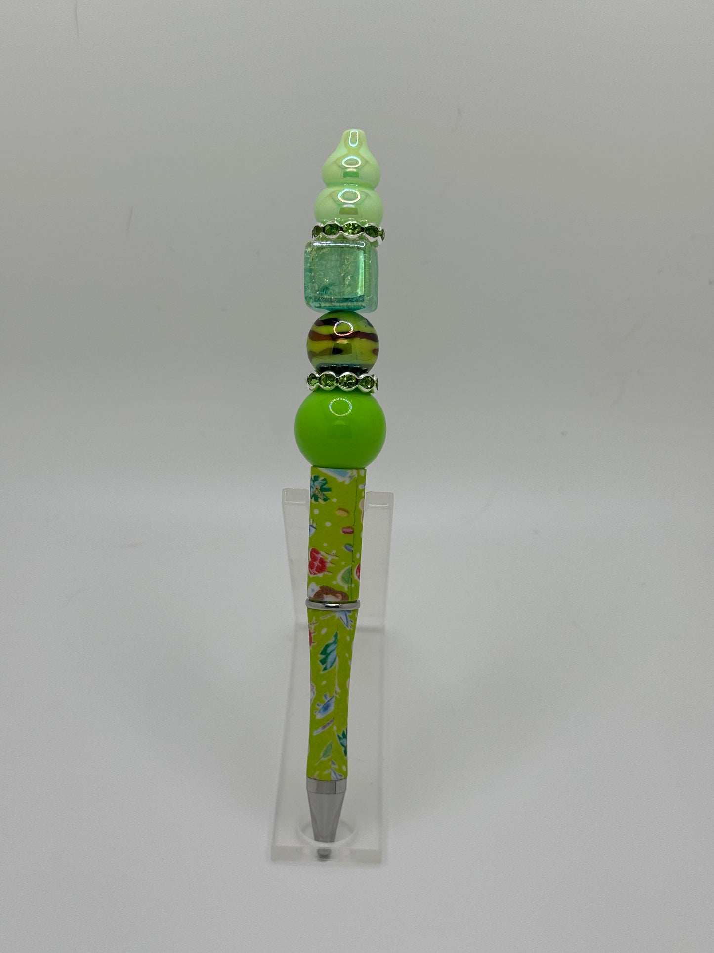 Green Medical Beadable Pen ~ Premade