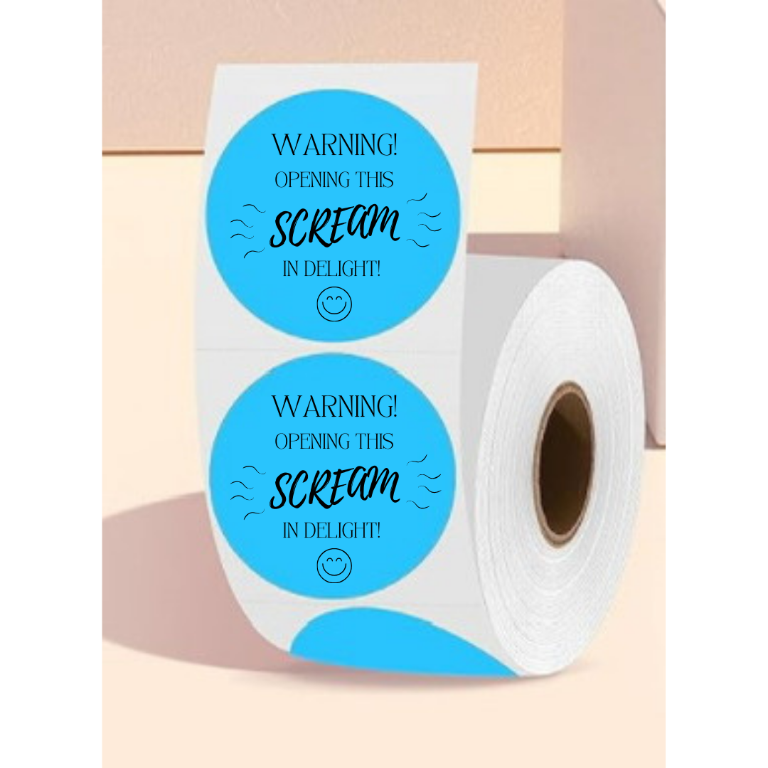 2 Inch Warning Opening This Package Sticker Rolls