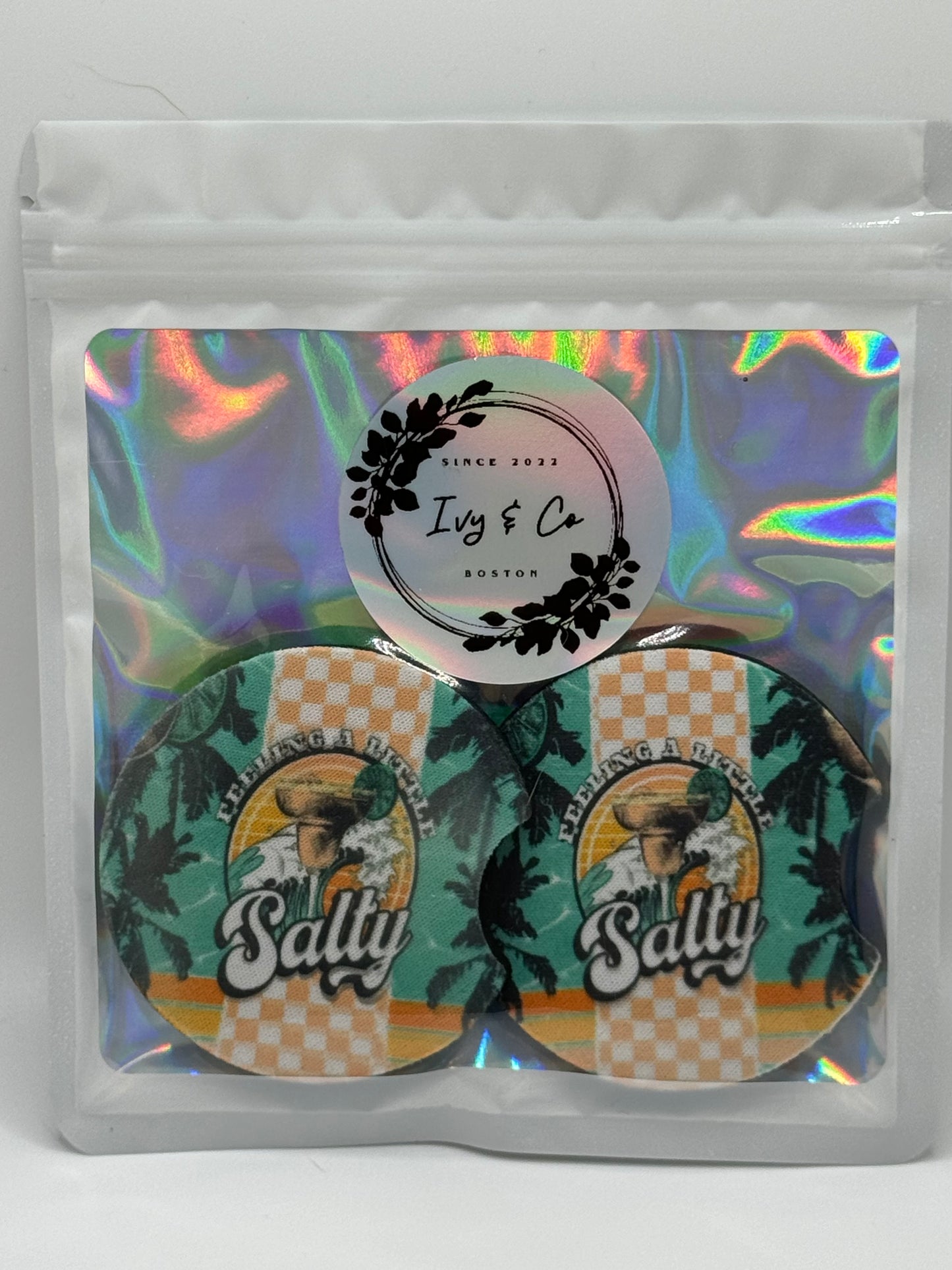 Feeling A Little Salty Car Coaster ~ Premade