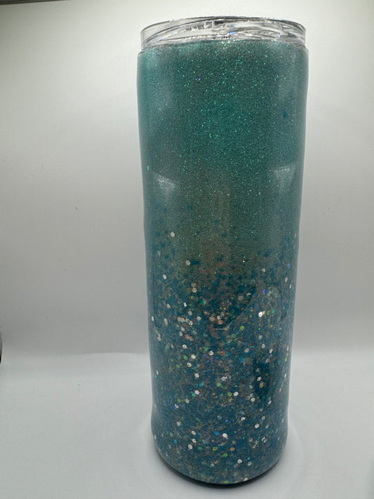 20oz Skinny Blue Color-Changing UV Tumbler