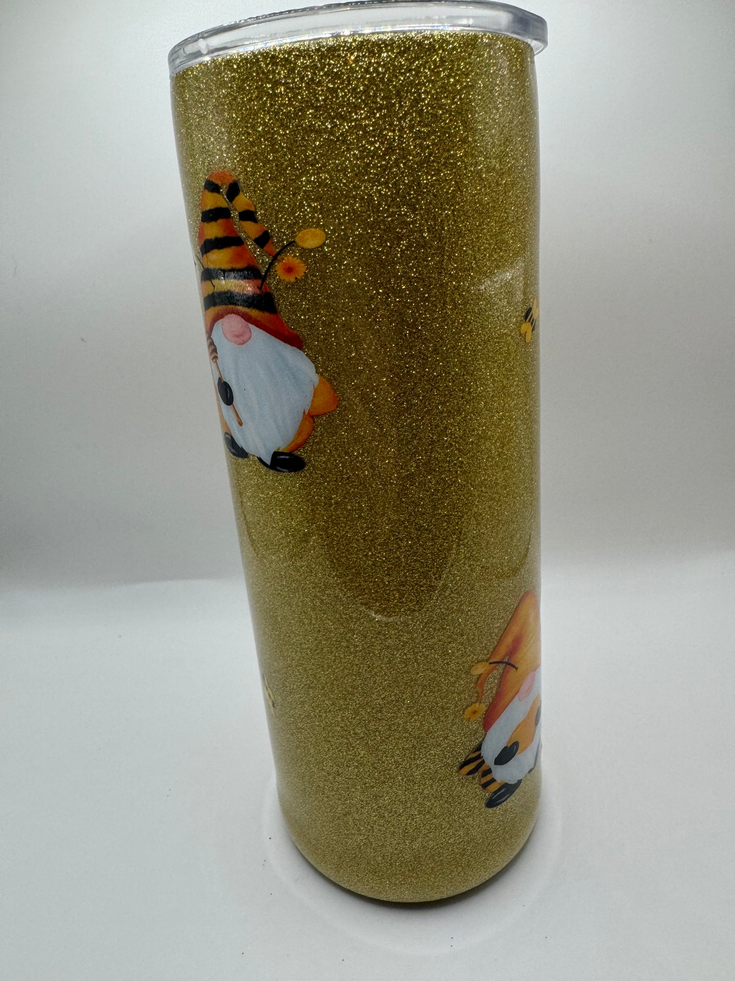 25oz Gold Glitter Tumbler