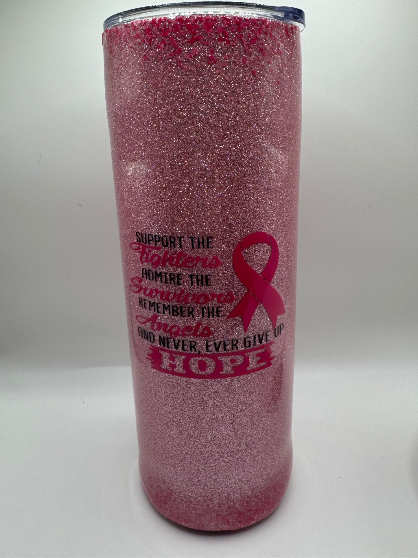 20oz Skinny Pink Breast Cancer Tumbler