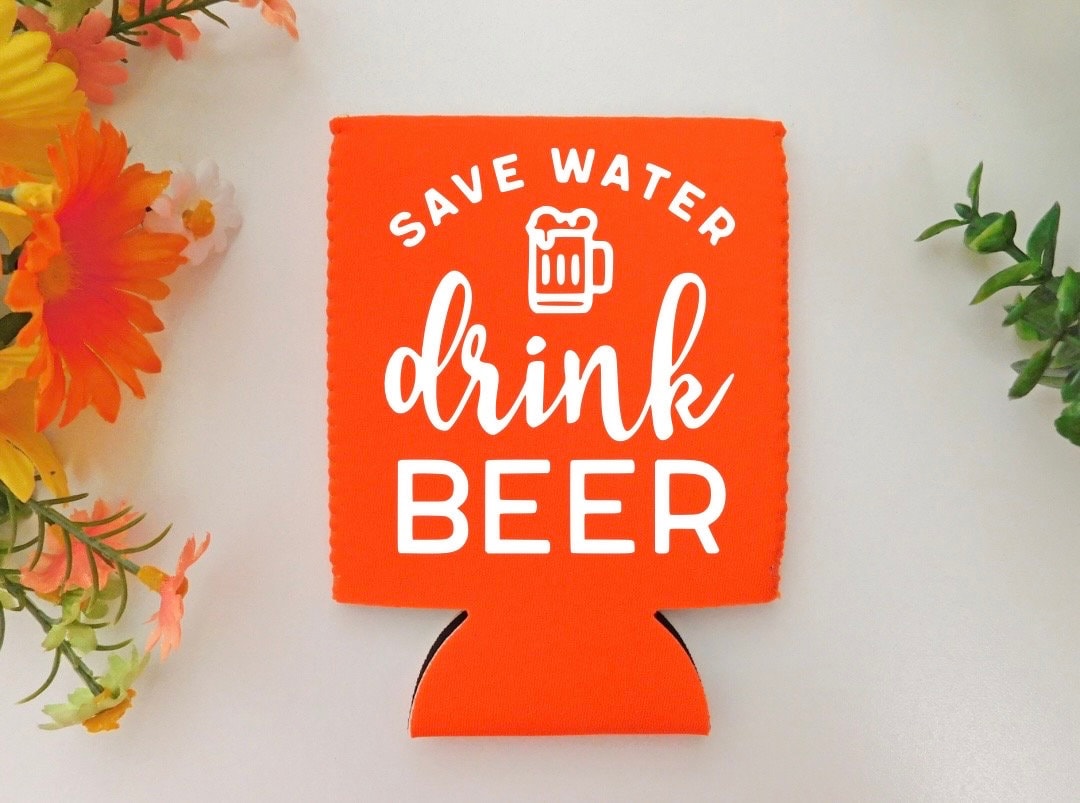 Save Water Drink Beer Can Cover