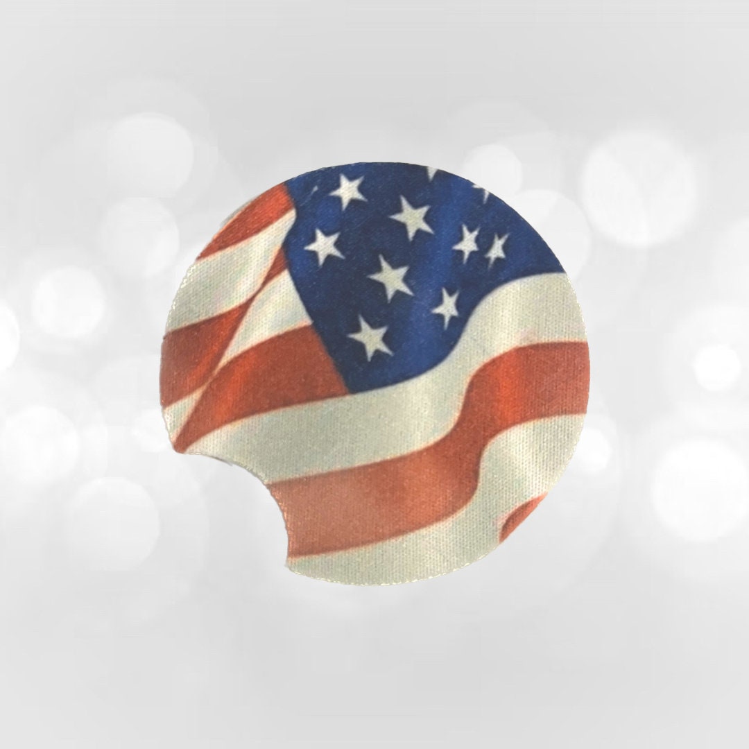 American Flag Car Coaster