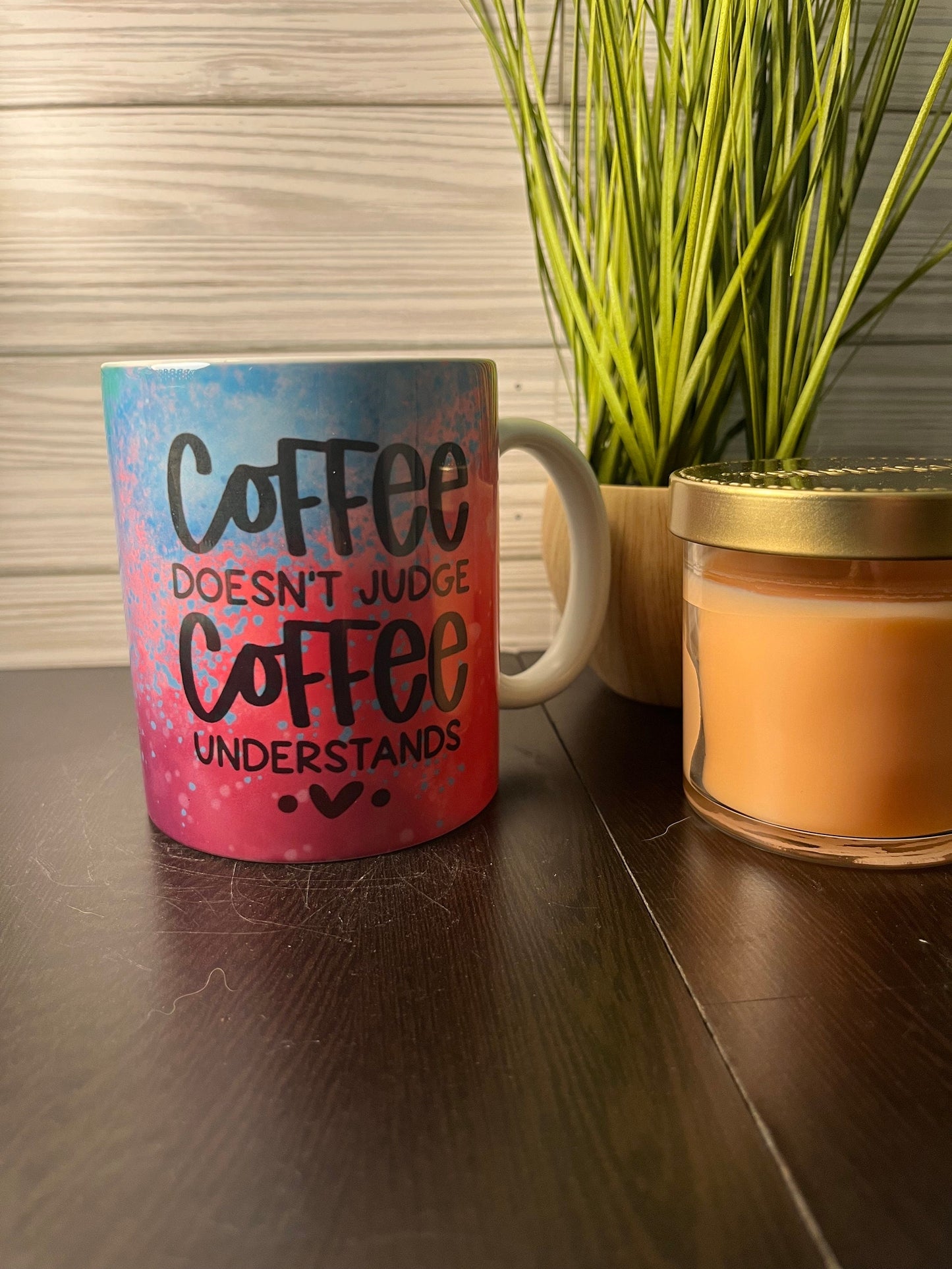 Rainbow Coffee Doesn’t Judge Coffee Understands Mug