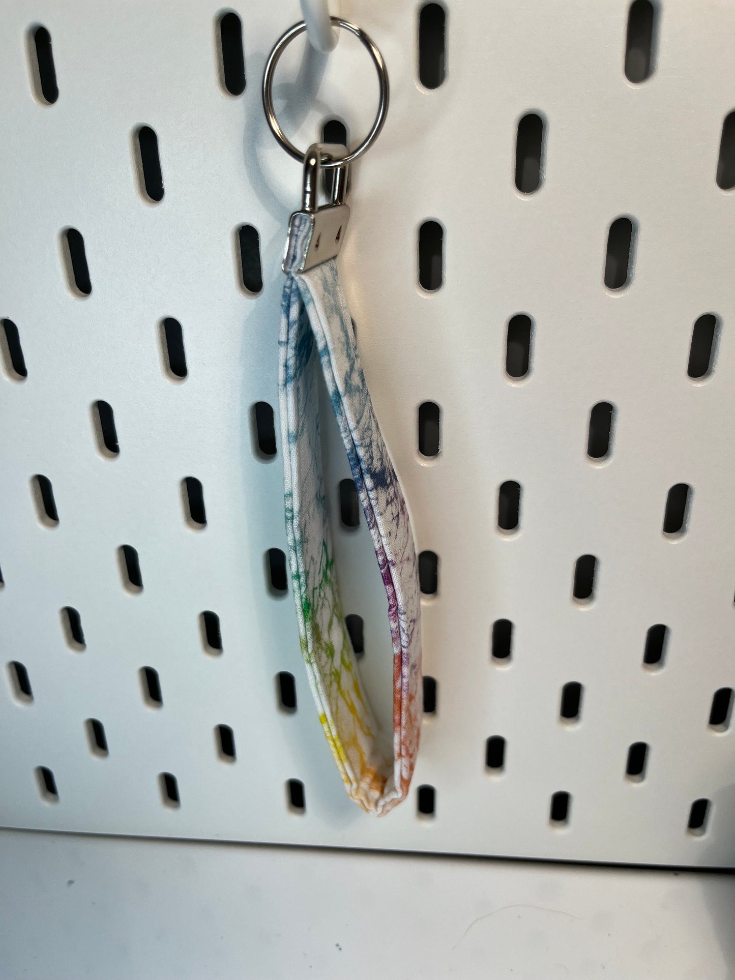 Tye Dye Fabric Keychain