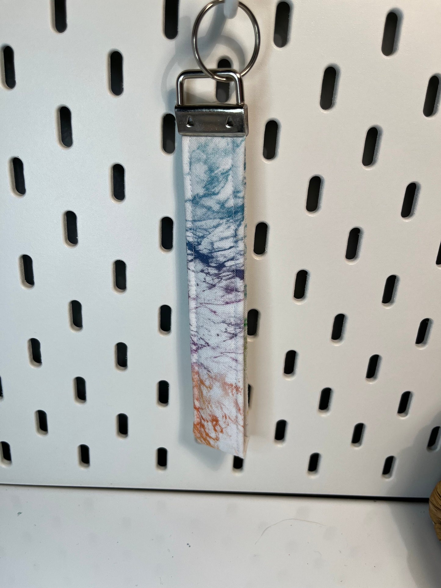 Tye Dye Fabric Keychain