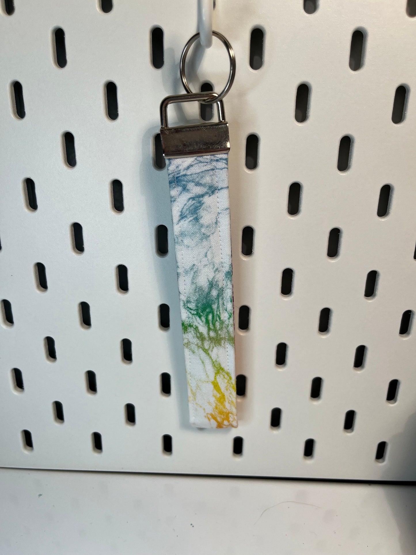 Tye Dye Fabric Keychain