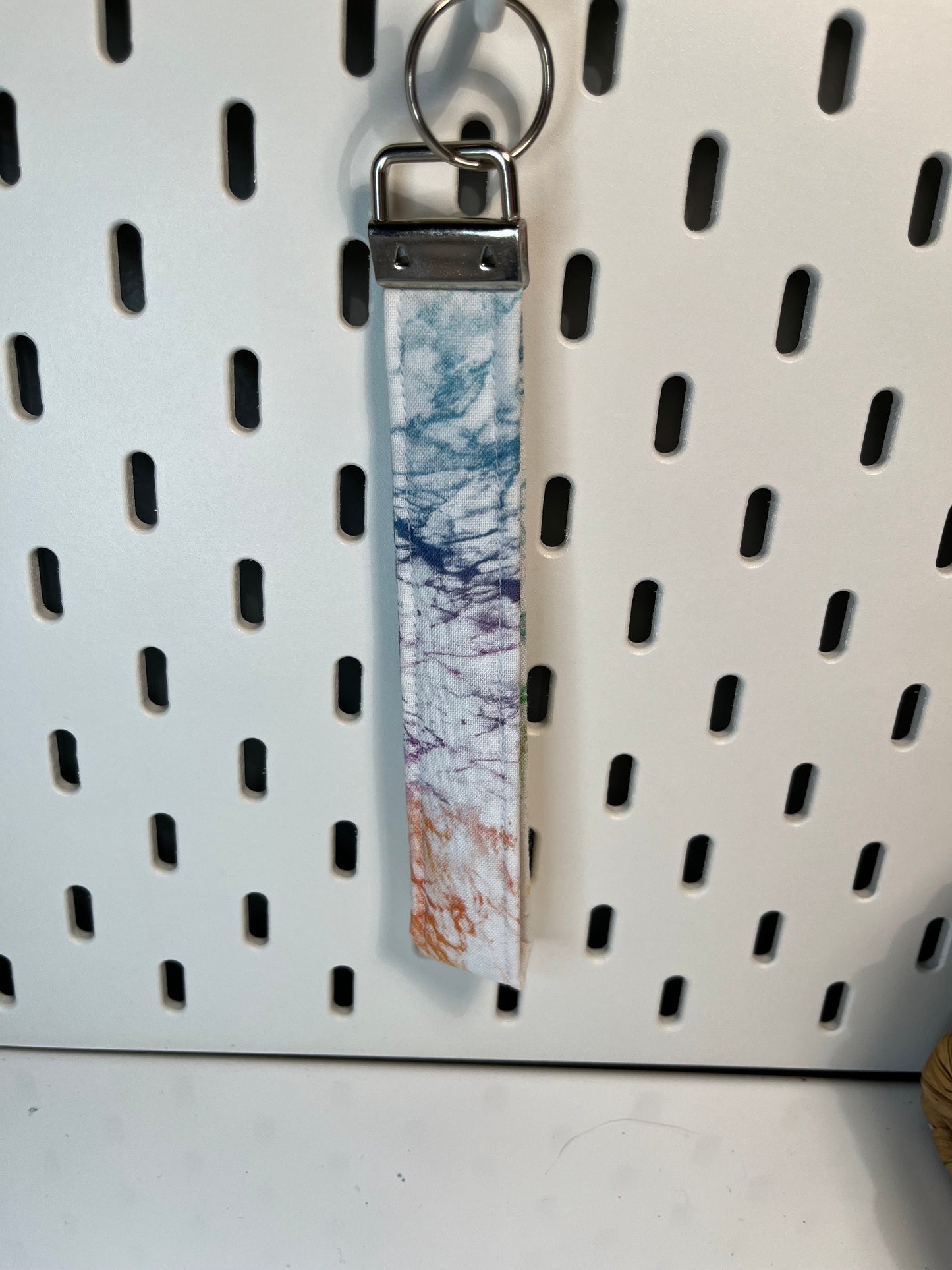 Tye Dye Fabric Keychain